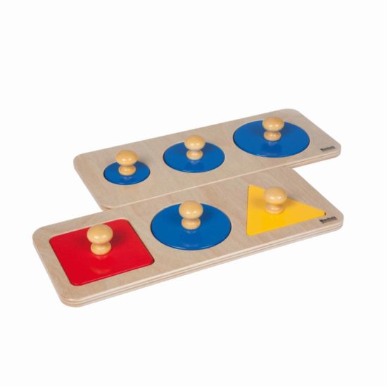 Montessori toddler material Multiple shape puzzle set_Nienhuis Montessori