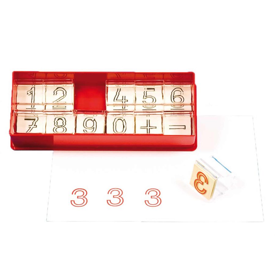 Rail number stamps - Educo - Teia Education & Play