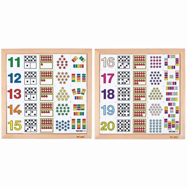 High quality mathematical material Counting diagram 11 to 15 + 16 to 20 - Educo