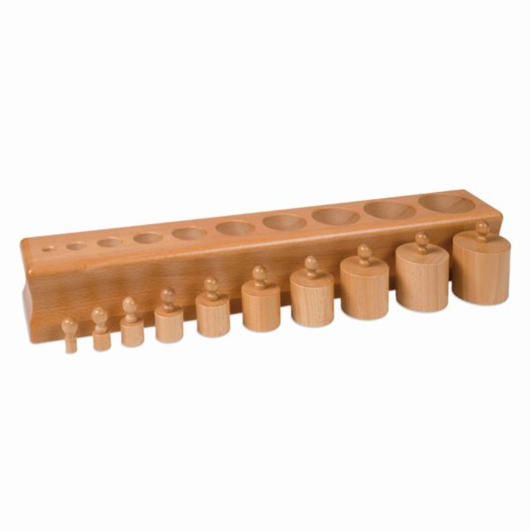 Sensorial Montessori material Cylinder block no. 1 - Nienhuis Montessori