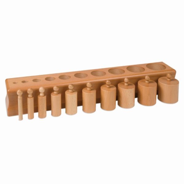 Sensorial Montessori material Cylinder block no. 2 - Nienhuis Montessori