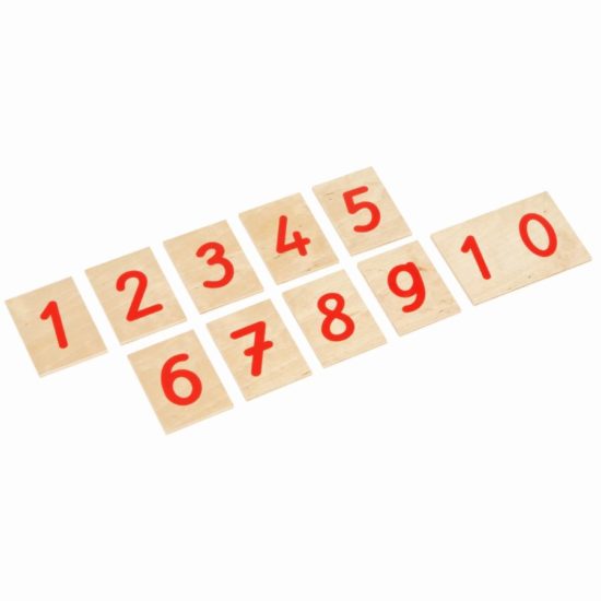 Printed numerals: international version - Nienhuis Montessori