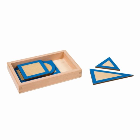Formes géométriques planes avec boite - Nienhuis Montessori