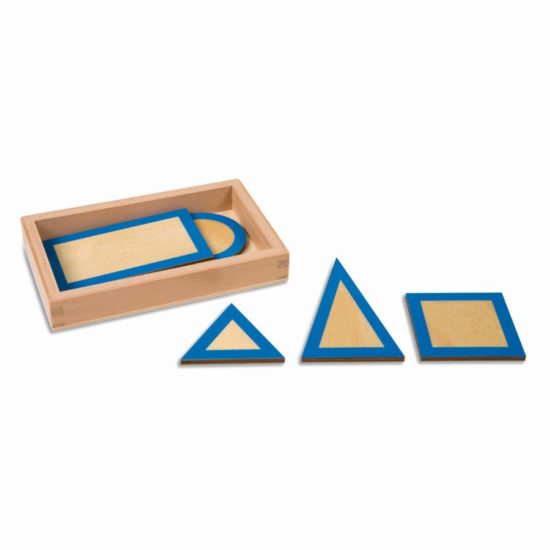 Formes géométriques planes avec boite - Nienhuis Montessori