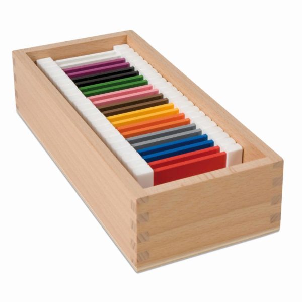 sensorial material montessori Second box of color tablets - Nienhuis Montessori