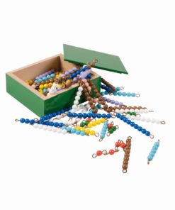 Escalier de perles colorées: nylon - Nienhuis Montessori