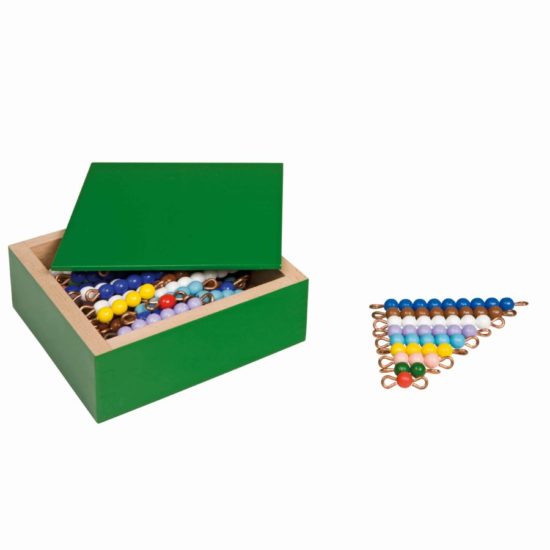 Colored bead stairs: nylon - Nienhuis Montessori