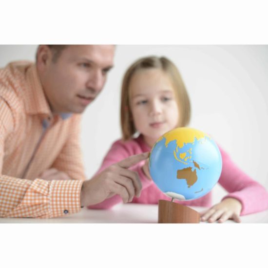 Globe of the continents: colored - Nienhuis Montessori