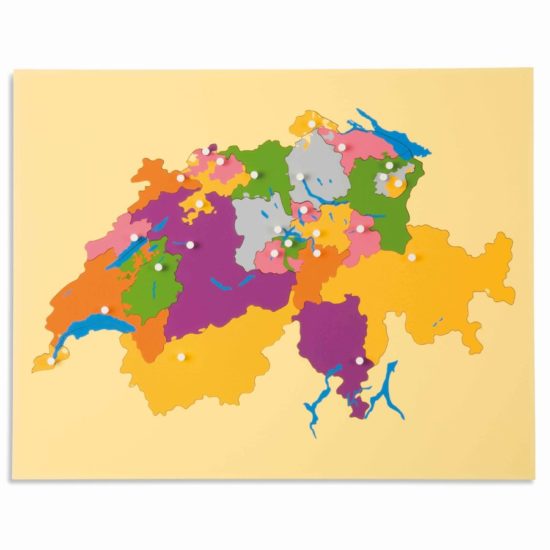 Puzzle map: Switzerland - Nienhuis Montessori