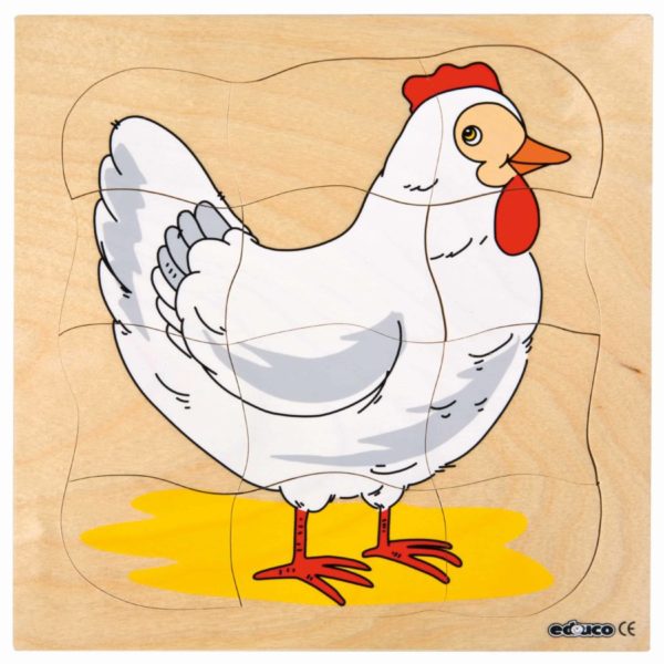 Growth/Life cycle puzzle chicken - Educo