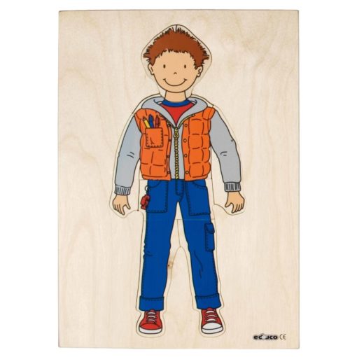 Getting dressed puzzle boy - Educo - Teia Education & Play