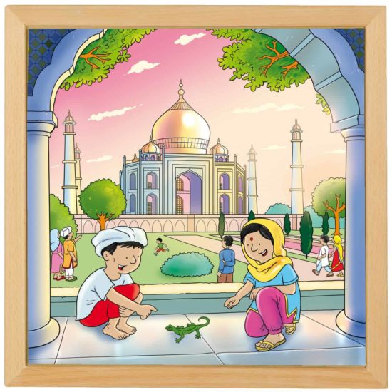Wonders of the world puzzle: Taj Mahal - Educo