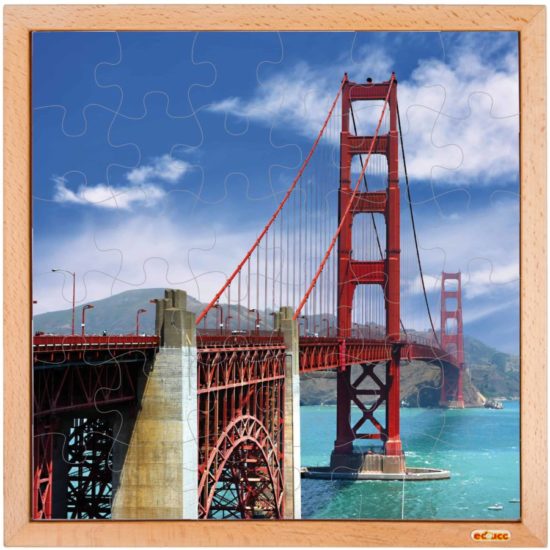 USA jigsaw picture puzzle the Golden Gate Bridge - Educo