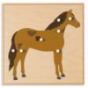 Puzzle d'animal : cheval - Nienhuis Montessori