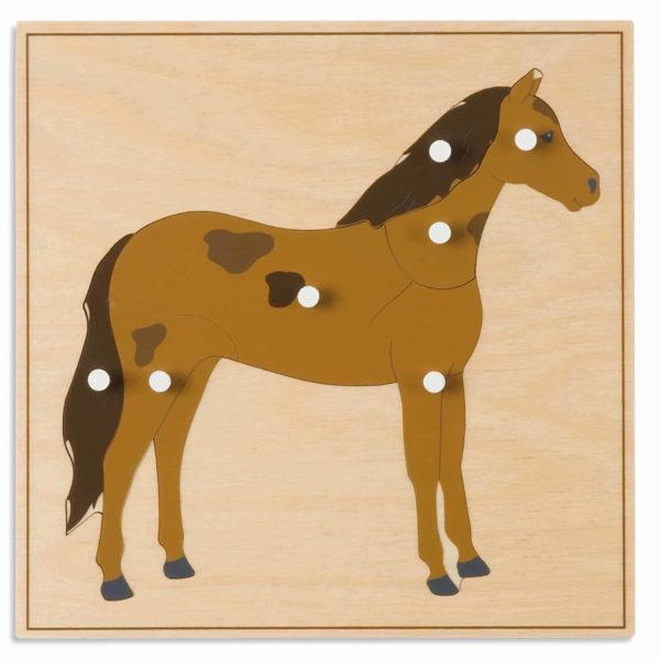 Puzzle d'animal : cheval - Nienhuis Montessori