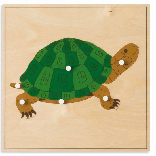 Montessori zoology biology material Animal puzzle: turtle - Nienhuis Montessori