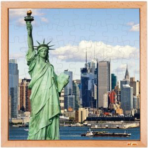 USA puzzle: Statue of liberty - Educo