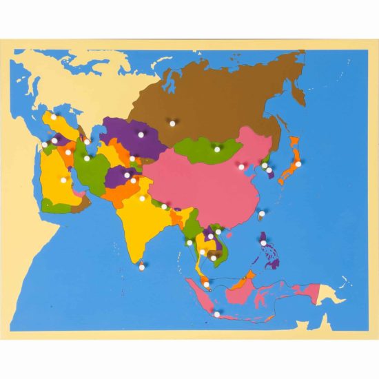 Carte-puzzle d'Asie - Nienhuis Montessori