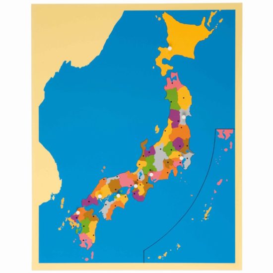 Puzzle map of Japan - Nienhuis Montessori