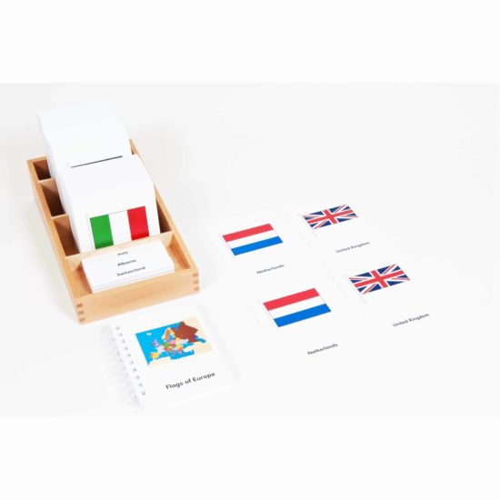 Nomenclature des drapeaux d'Europe, anglais- Nienhuis Montessori