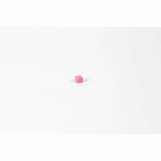 Rosa Turm: Würfel 1 x 1 x 1 cm - Nienhuis Montessori