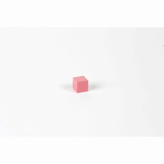 Rosa Turm: Würfel 2 x 2 x 2 cm - Nienhuis Montessori