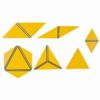 Ensemble de triangles constructeurs : jaune - Nienhuis Montessori