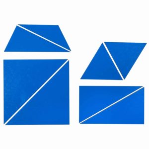 Ensemble de Triangles Constructeurs : bleu - Nienhuis Montessori