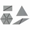 Ensemble de Triangles Constructeurs : gris - Nienhuis Montessori