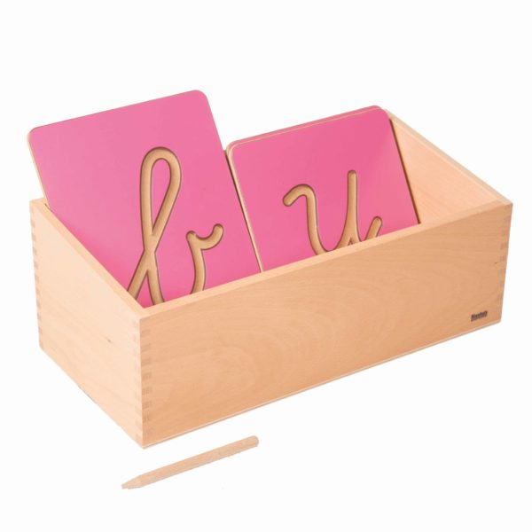 Montessori language material Hollow Letter Shapes Box - Nienhuis Montessori