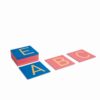Montessori language material Sandpaper Capitals: International Print - Nienhuis Montessori