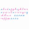 Grand alphabet mobile, écriture cursive internationale - Nienhuis Montessori