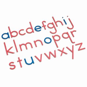 Montessori language material Wooden Movable Alphabet: International Print - Nienhuis Montessori