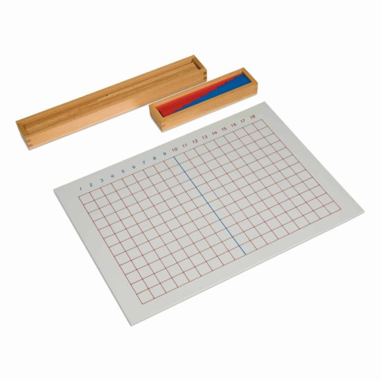 Montessori mathematics material Subtraction Strip Board - Nienhuis Montessori