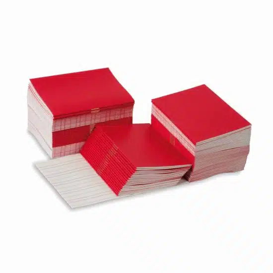 Writing booklets red small (100) - Nienhuis Montessori