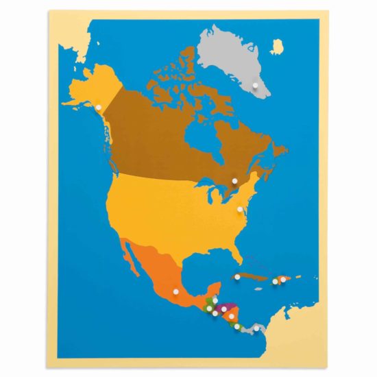 Puzzlekarte Nordamerika - Nienhuis Montessori