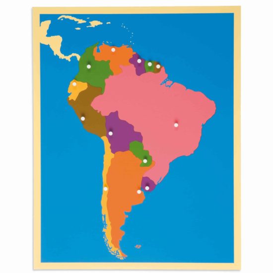 Puzzlekarte Südamerika - Nienhuis Montessori