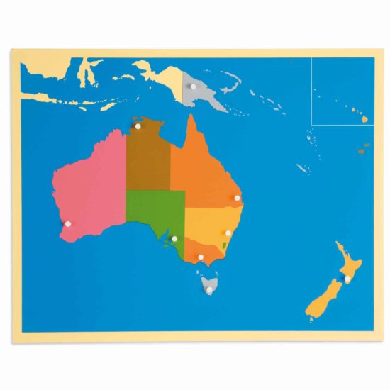 Montessori Australischer Kontinent Puzzlekarte Australien - Nienhuis Montessori
