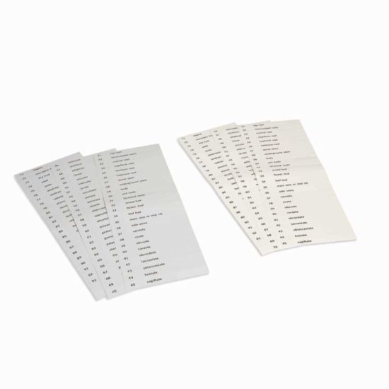 Name cards: second set of botany nomenclature cards - Nienhuis Montessori
