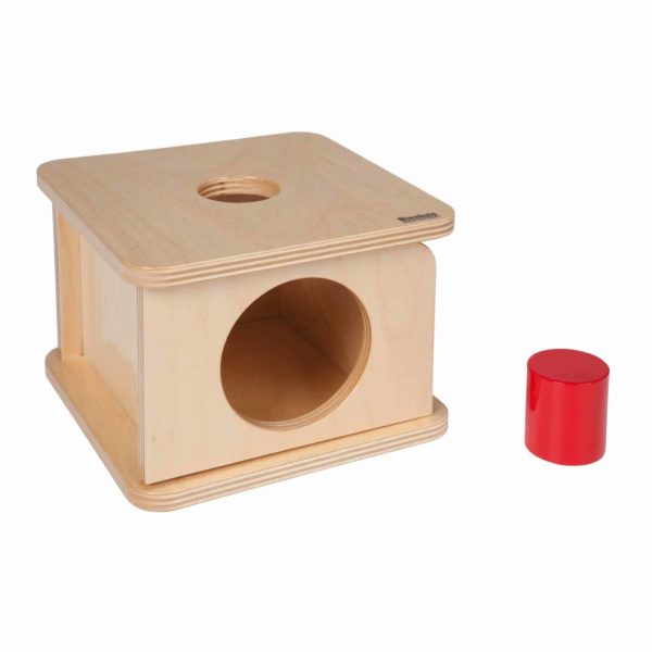 Imbucare box with large cylinder / Montessori infant & toddler material - Nienhuis Montessori