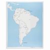 Montessori continent puzzle South America Control Map: Labeled - Nienhuis Montessori