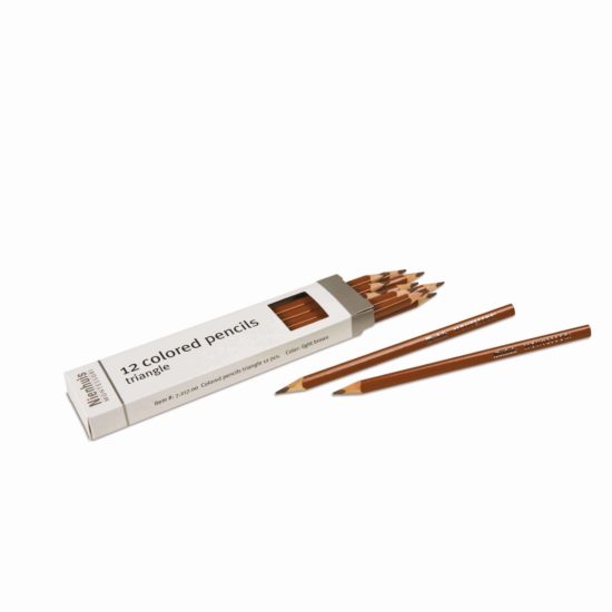 3-Sided Inset Pencil: Light Brown - Nienhuis Montessori