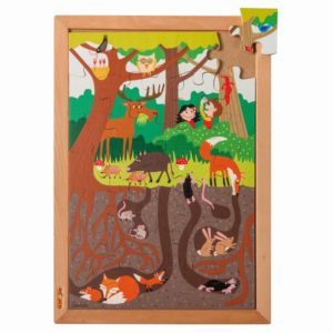 Puzzle dessus et dessous : la forêt (35) - Educo