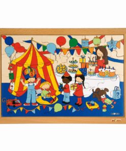 Puzzle d'activités pour enfants fête (24 pièces de puzzle en bois) - Educo