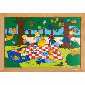 Children's activities puzzle - picnic - Educo