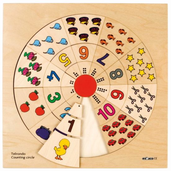 Counting circle wooden puzzle - Educo