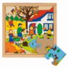 puzzle en bois les saisons 1 : l'automne - Educo