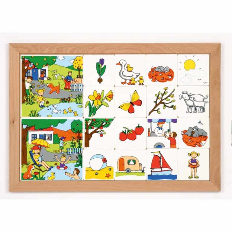 Seasons puzzle in 4 layers - Educo - Teia Education & Play