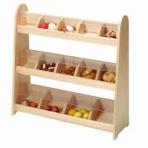 Wooden store shelves furniture unit Educo
