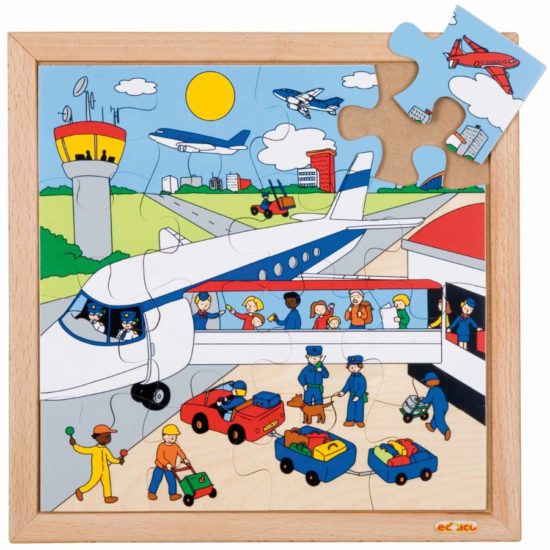 Transport puzzle - airport - Educo